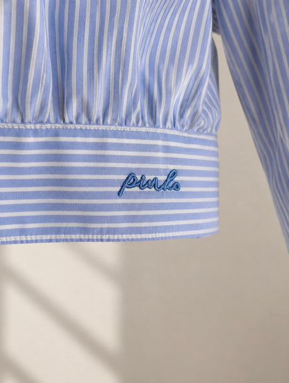 PINKO　ストライプコットンシャツ